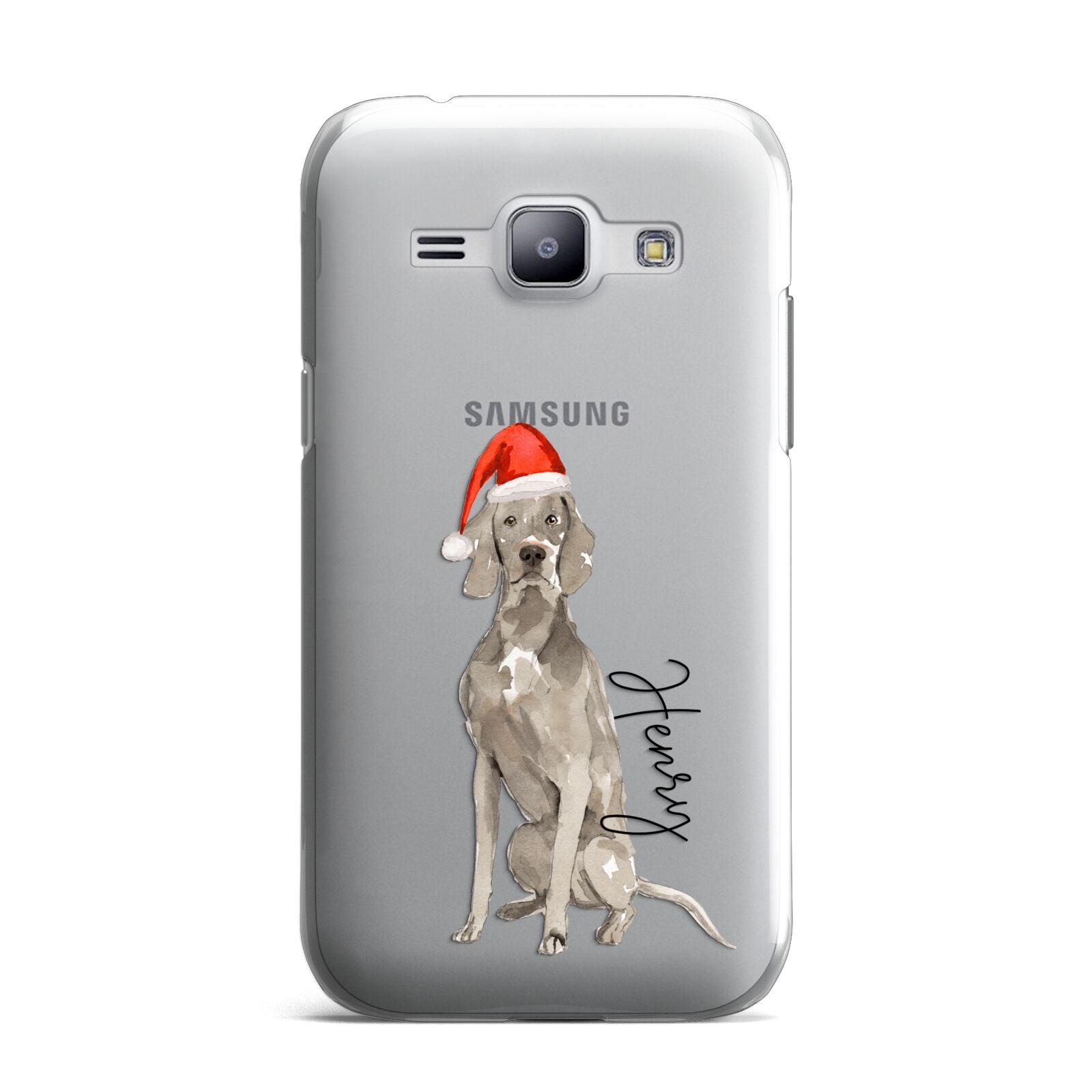 Personalised Christmas Weimaraner Samsung Galaxy J1 2015 Case