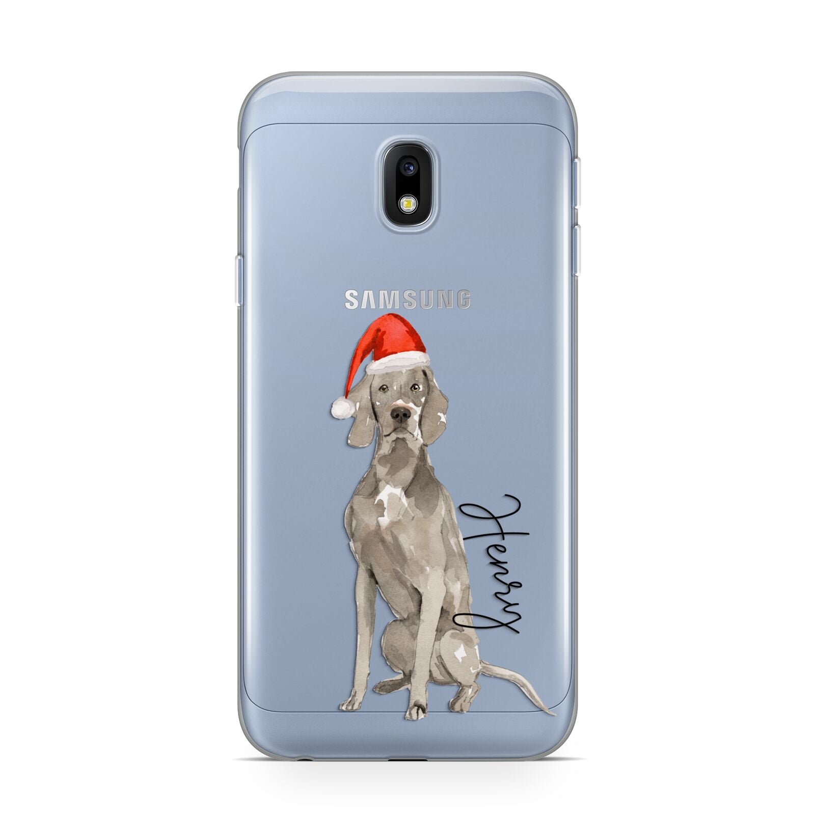 Personalised Christmas Weimaraner Samsung Galaxy J3 2017 Case