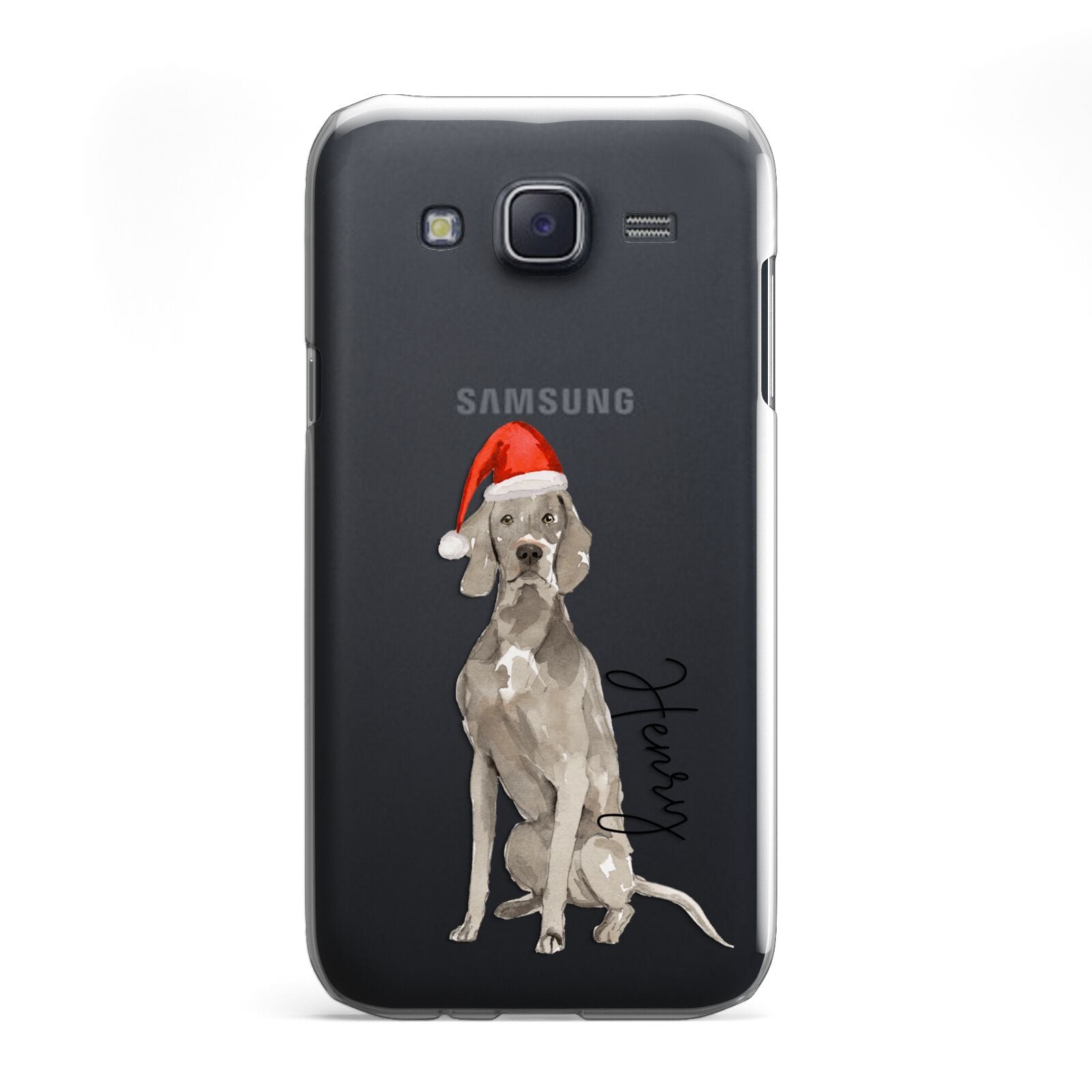 Personalised Christmas Weimaraner Samsung Galaxy J5 Case