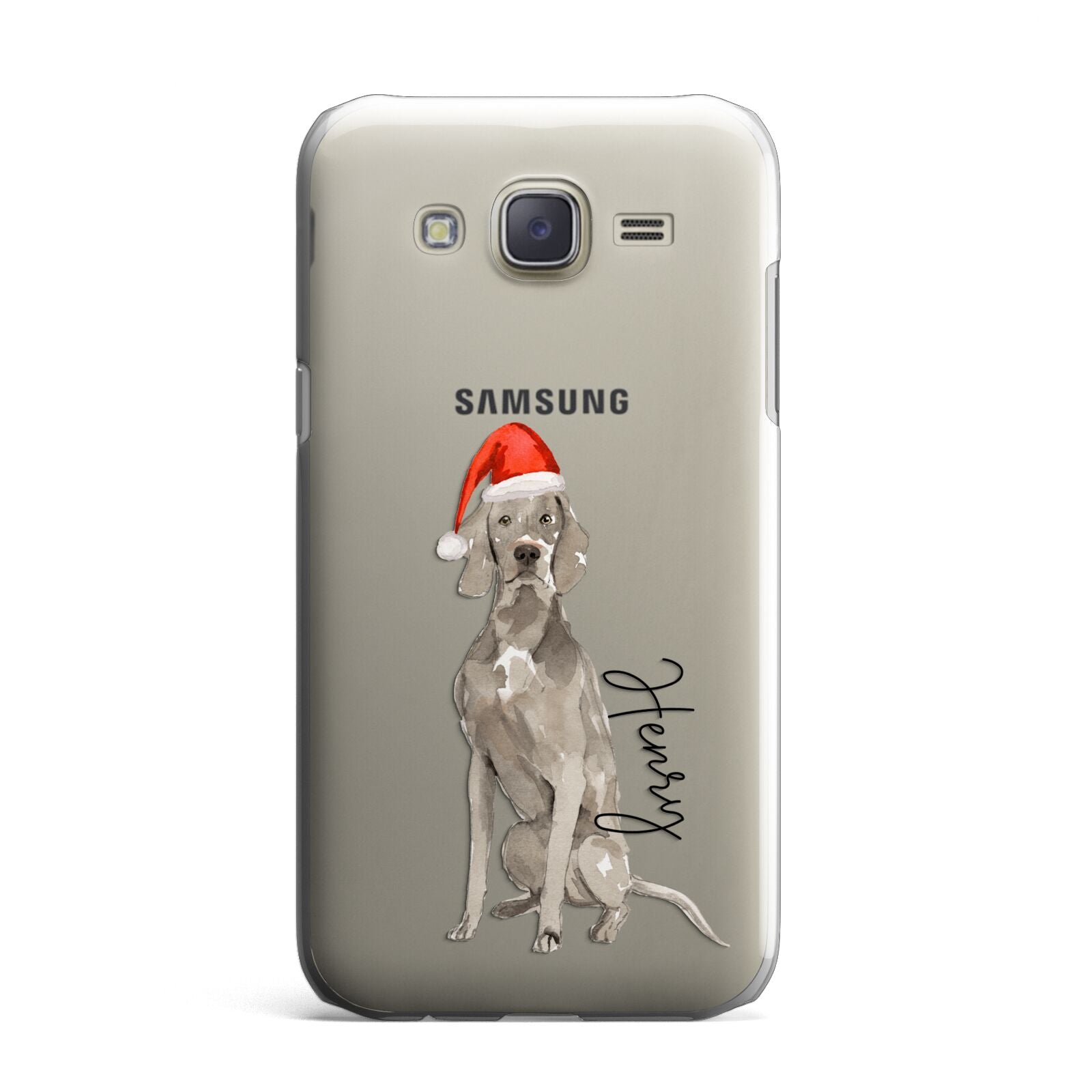 Personalised Christmas Weimaraner Samsung Galaxy J7 Case
