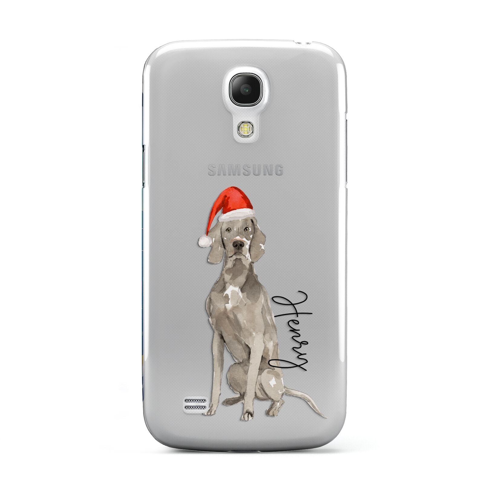 Personalised Christmas Weimaraner Samsung Galaxy S4 Mini Case