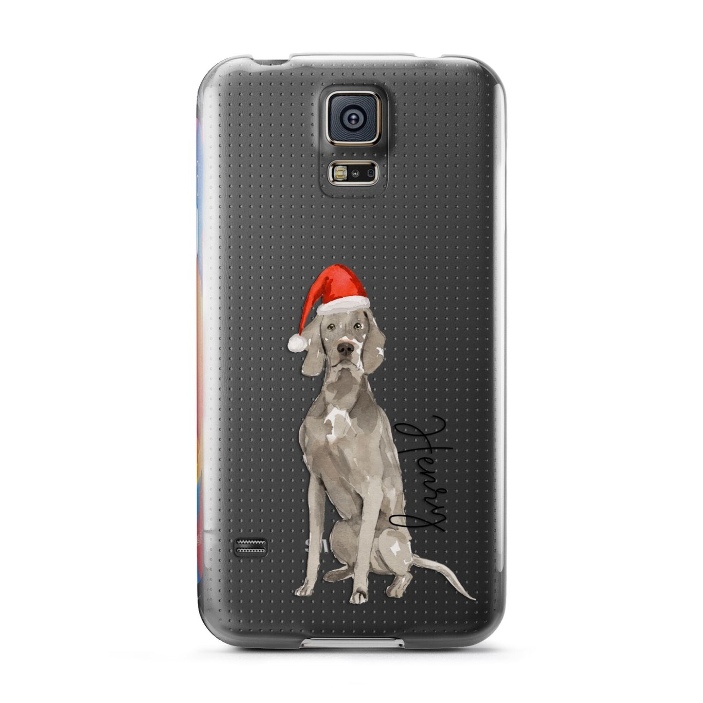 Personalised Christmas Weimaraner Samsung Galaxy S5 Case