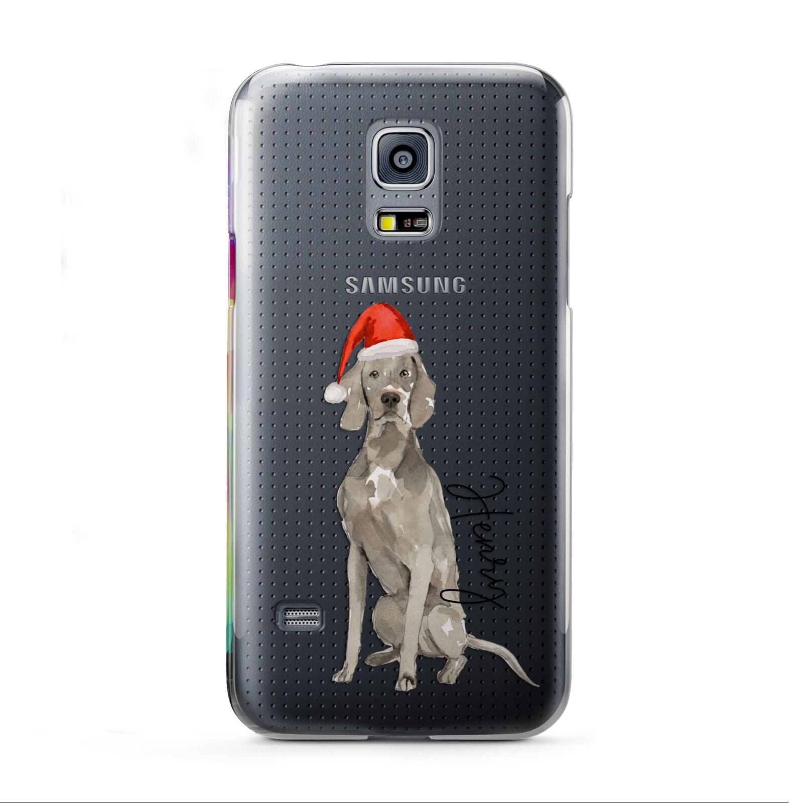 Personalised Christmas Weimaraner Samsung Galaxy S5 Mini Case