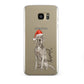 Personalised Christmas Weimaraner Samsung Galaxy S7 Edge Case