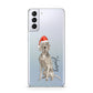 Personalised Christmas Weimaraner Samsung S21 Plus Case