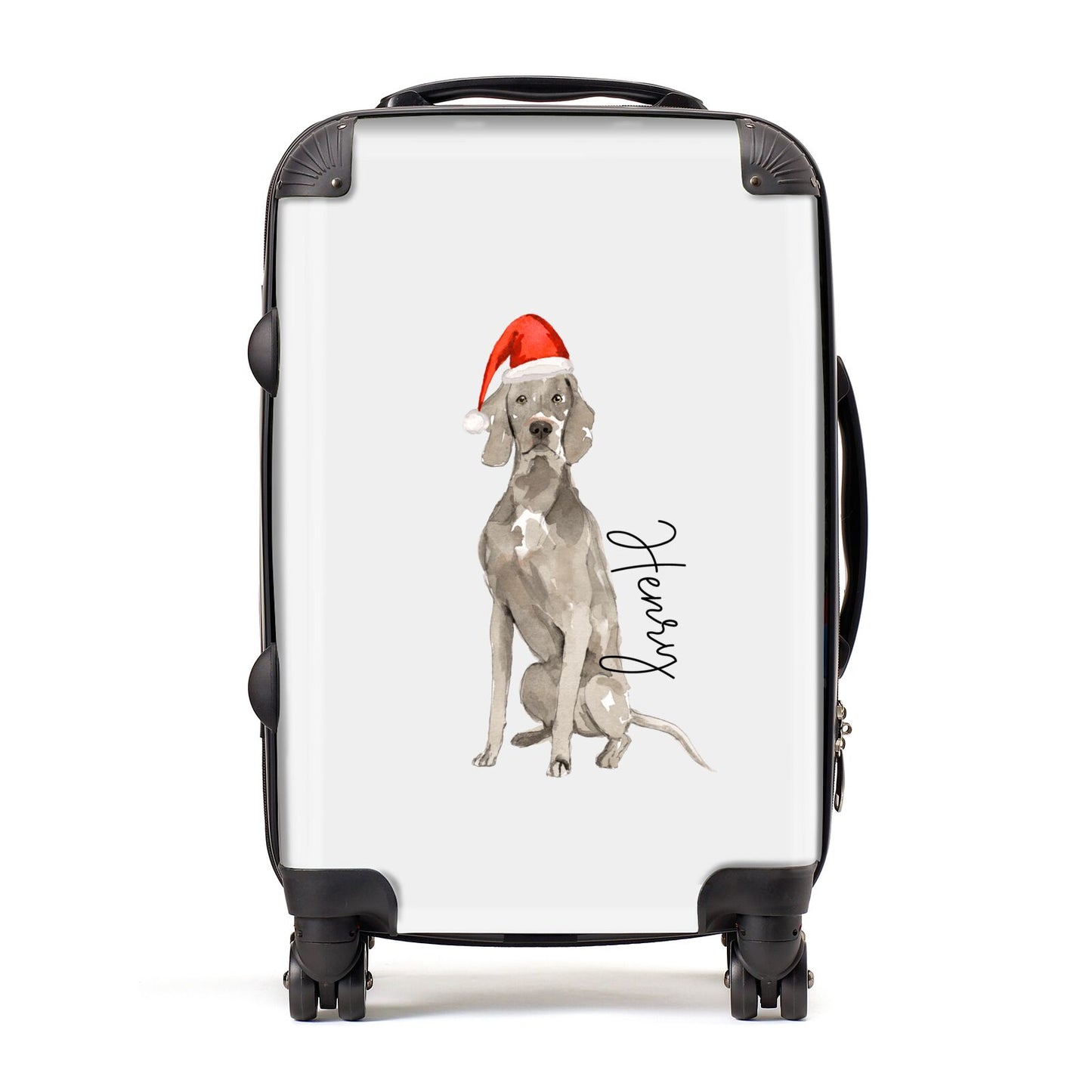Personalised Christmas Weimaraner Suitcase