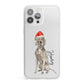 Personalised Christmas Weimaraner iPhone 13 Pro Max Clear Bumper Case