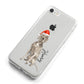 Personalised Christmas Weimaraner iPhone 8 Bumper Case on Silver iPhone Alternative Image