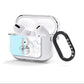 Personalised Chrome Marble AirPods Clear Case 3rd Gen Side Image