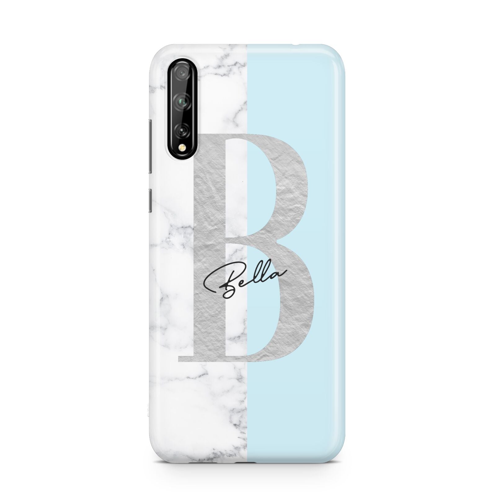 Personalised Chrome Marble Huawei Enjoy 10s Phone Case