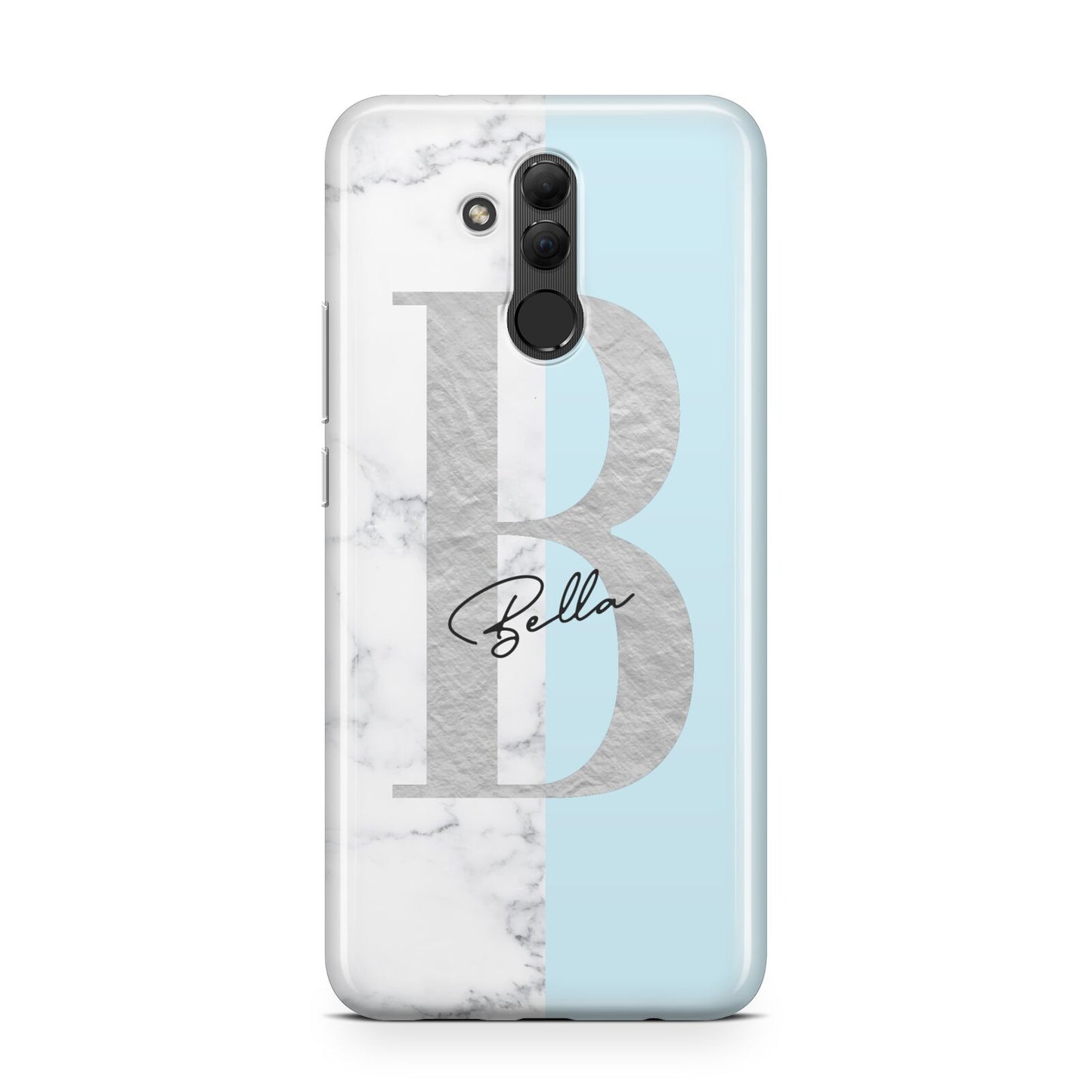 Personalised Chrome Marble Huawei Mate 20 Lite