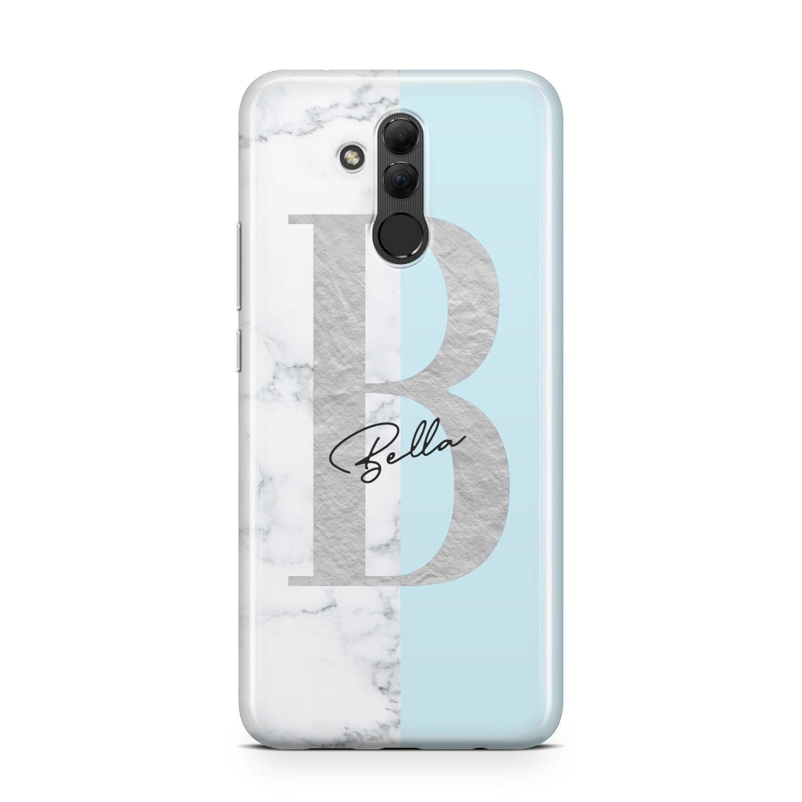 Personalised Chrome Marble Huawei Mate 20 Lite