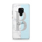 Personalised Chrome Marble Huawei Mate 20 Phone Case