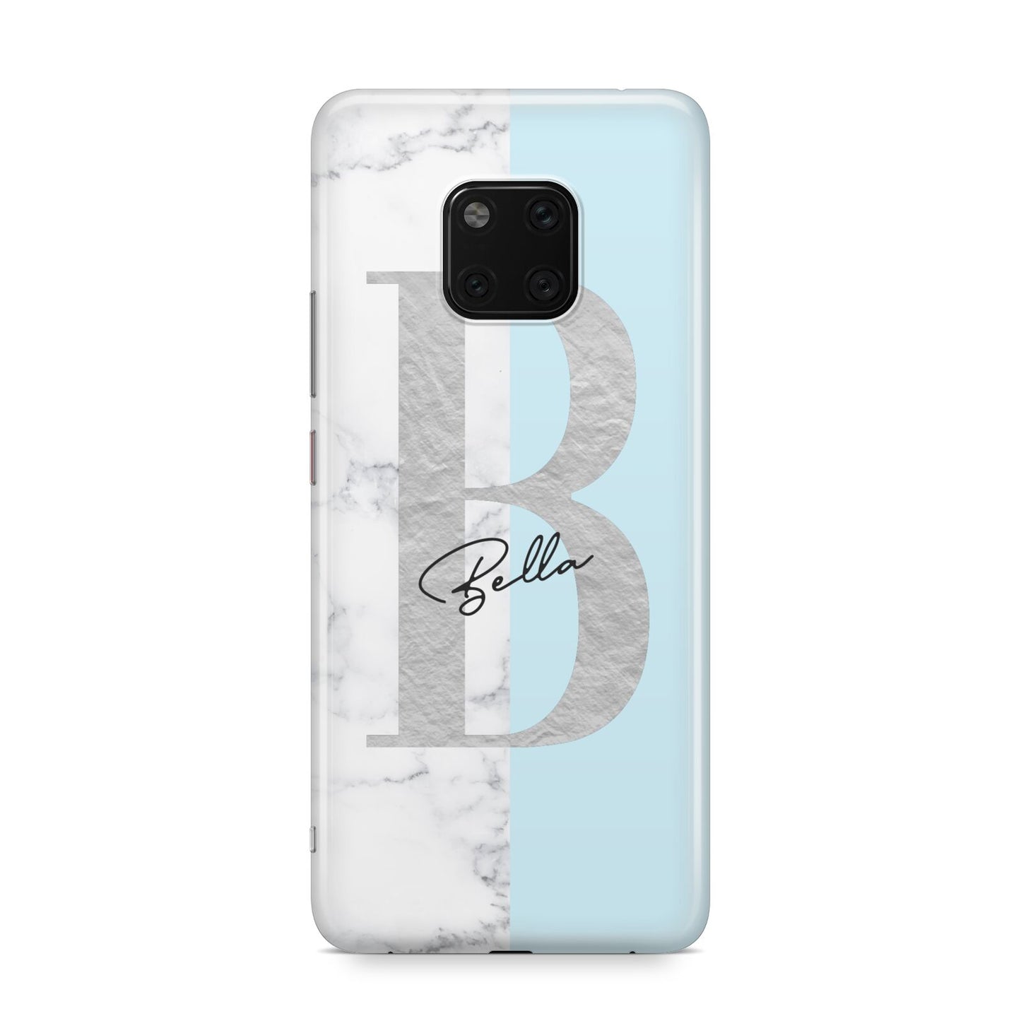 Personalised Chrome Marble Huawei Mate 20 Pro Phone Case