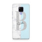 Personalised Chrome Marble Huawei Mate 20X Phone Case