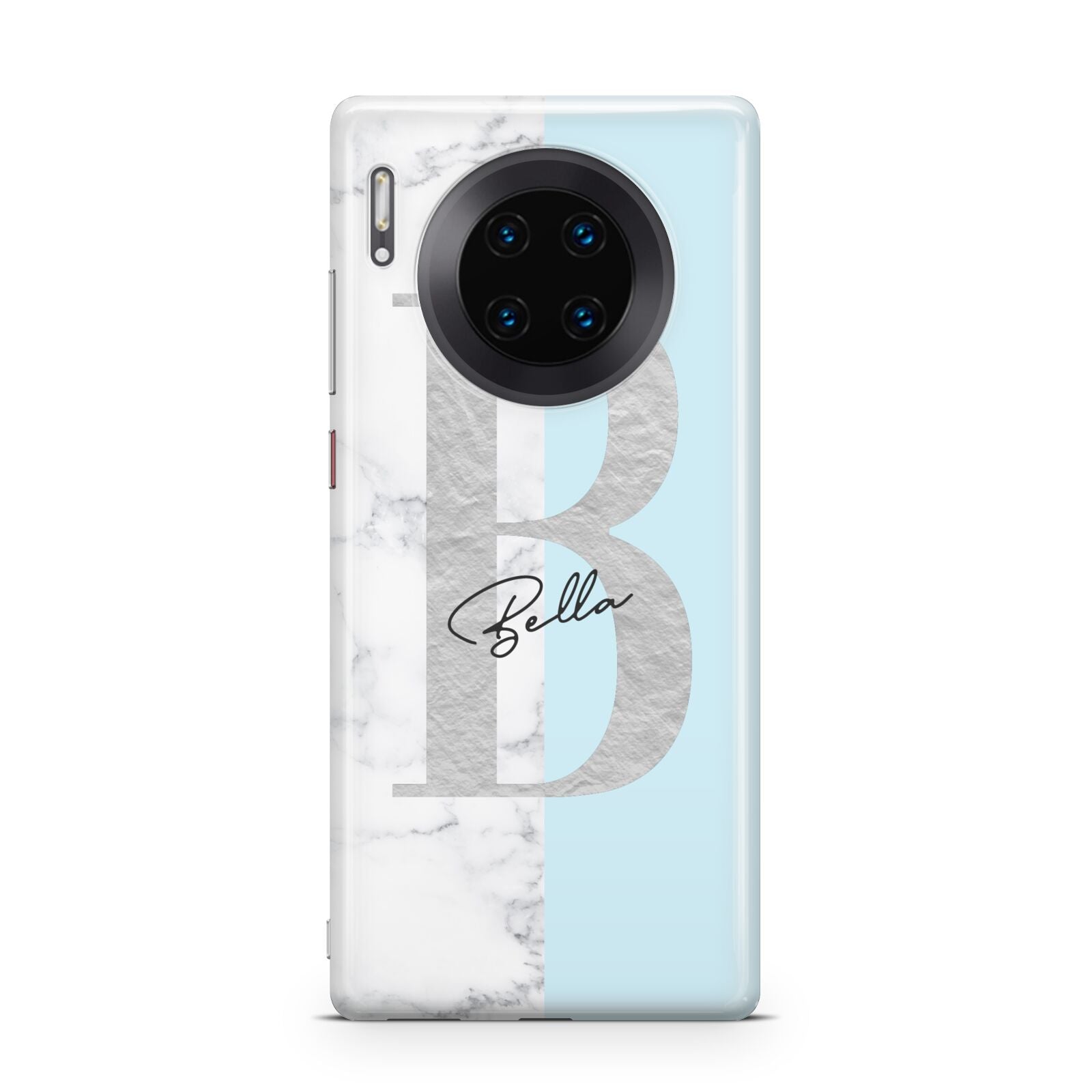 Personalised Chrome Marble Huawei Mate 30 Pro Phone Case