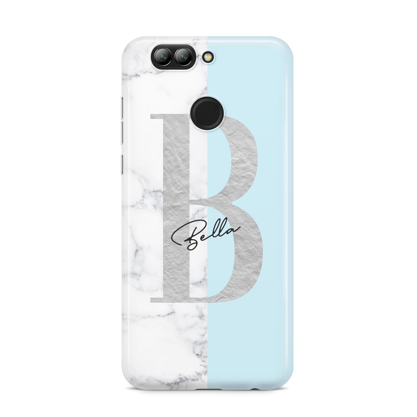 Personalised Chrome Marble Huawei Nova 2s Phone Case