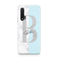 Personalised Chrome Marble Huawei Nova 6 Phone Case