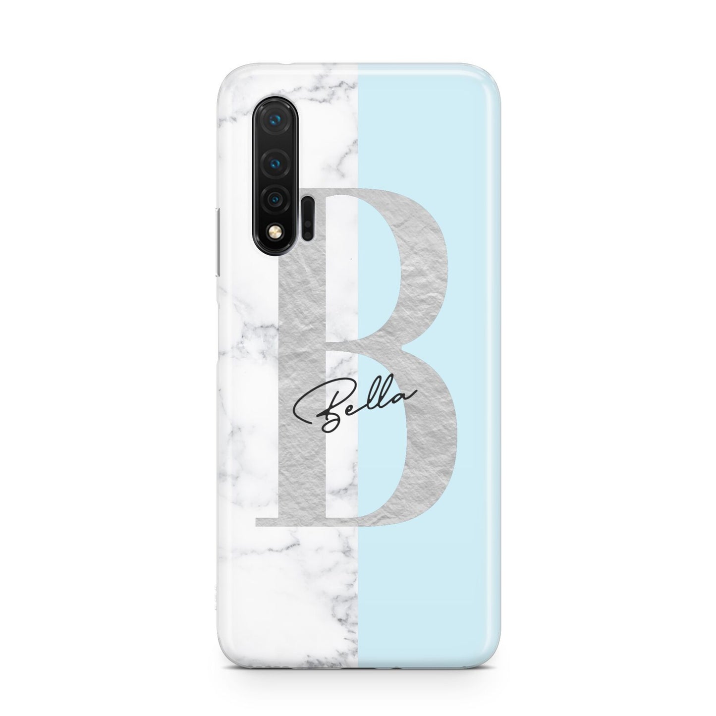Personalised Chrome Marble Huawei Nova 6 Phone Case