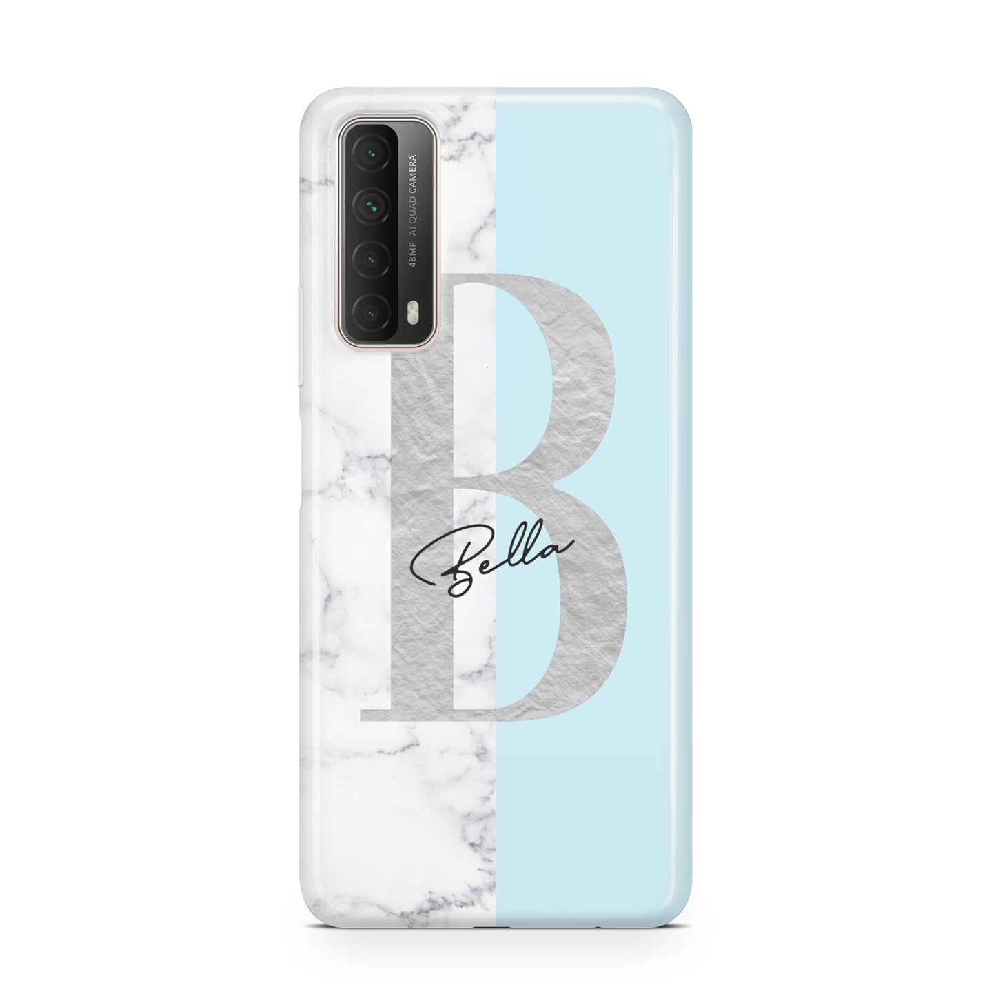 Personalised Chrome Marble Huawei P Smart 2021