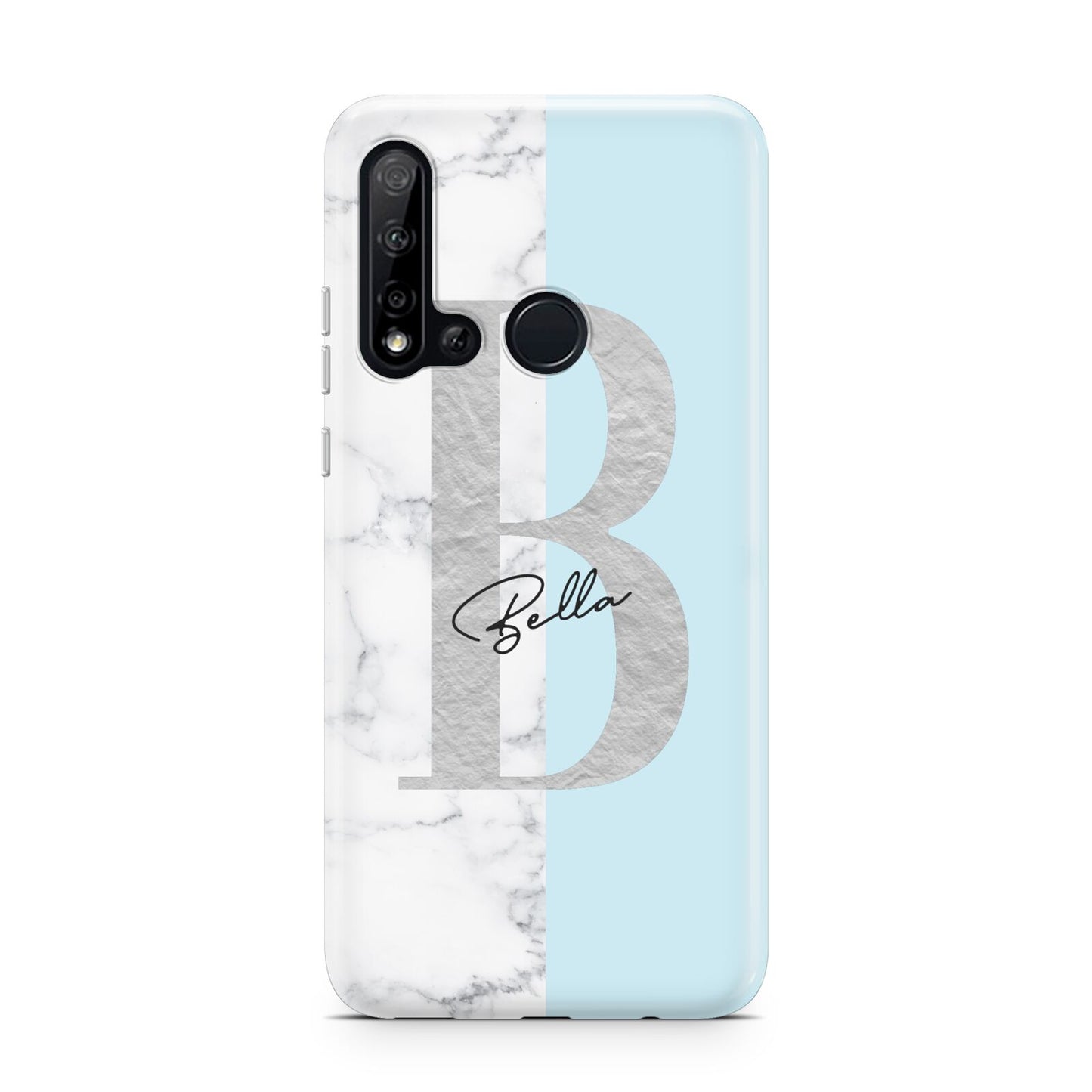 Personalised Chrome Marble Huawei P20 Lite 5G Phone Case