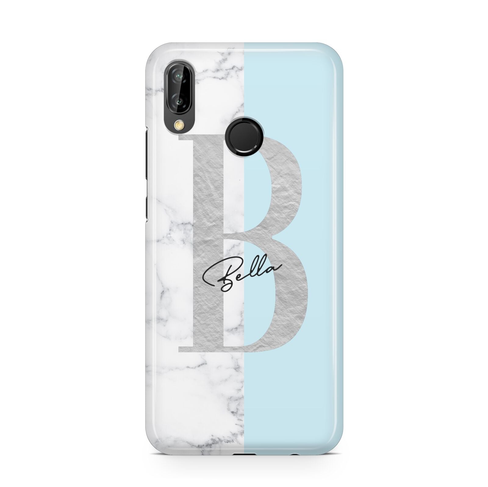Personalised Chrome Marble Huawei P20 Lite Phone Case