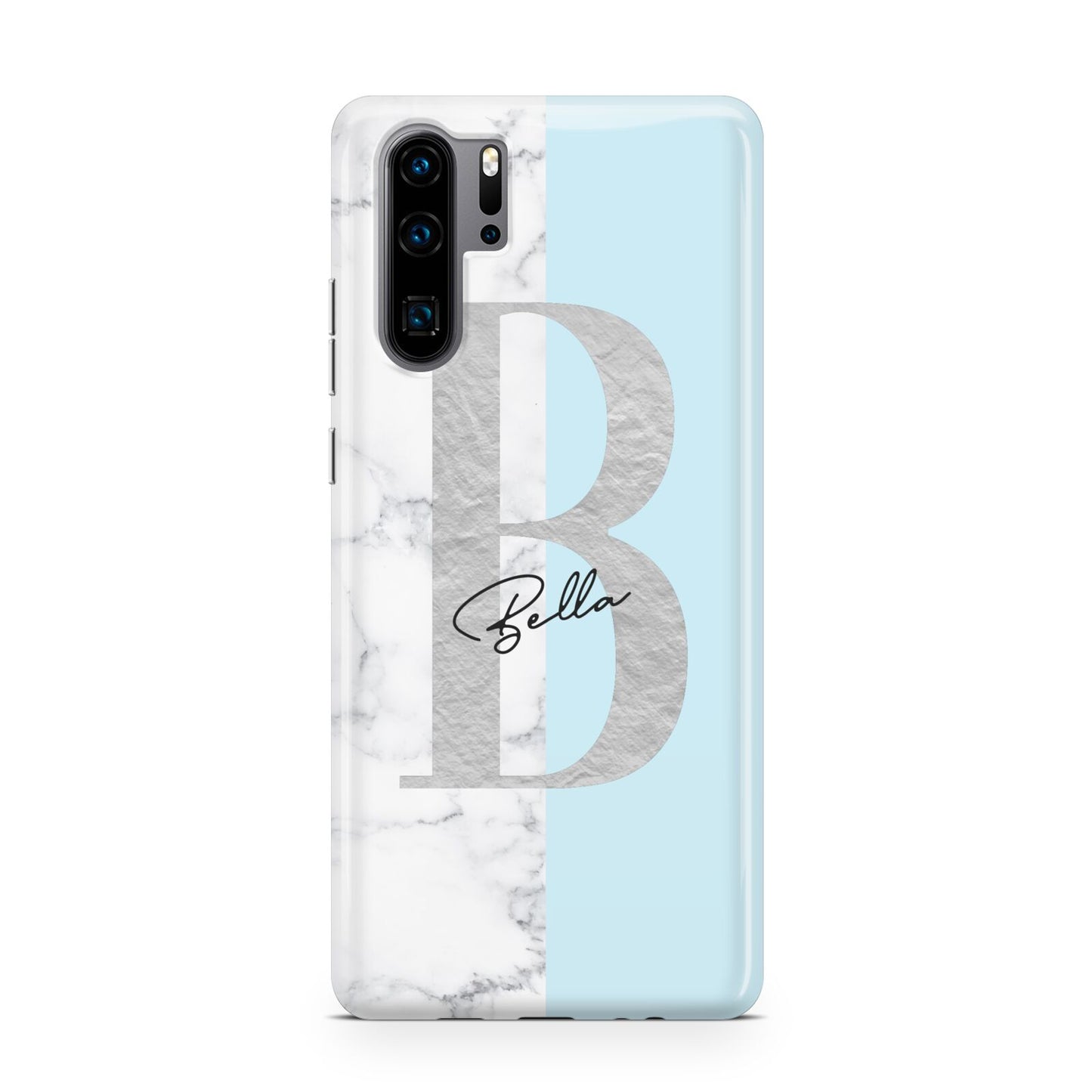 Personalised Chrome Marble Huawei P30 Pro Phone Case