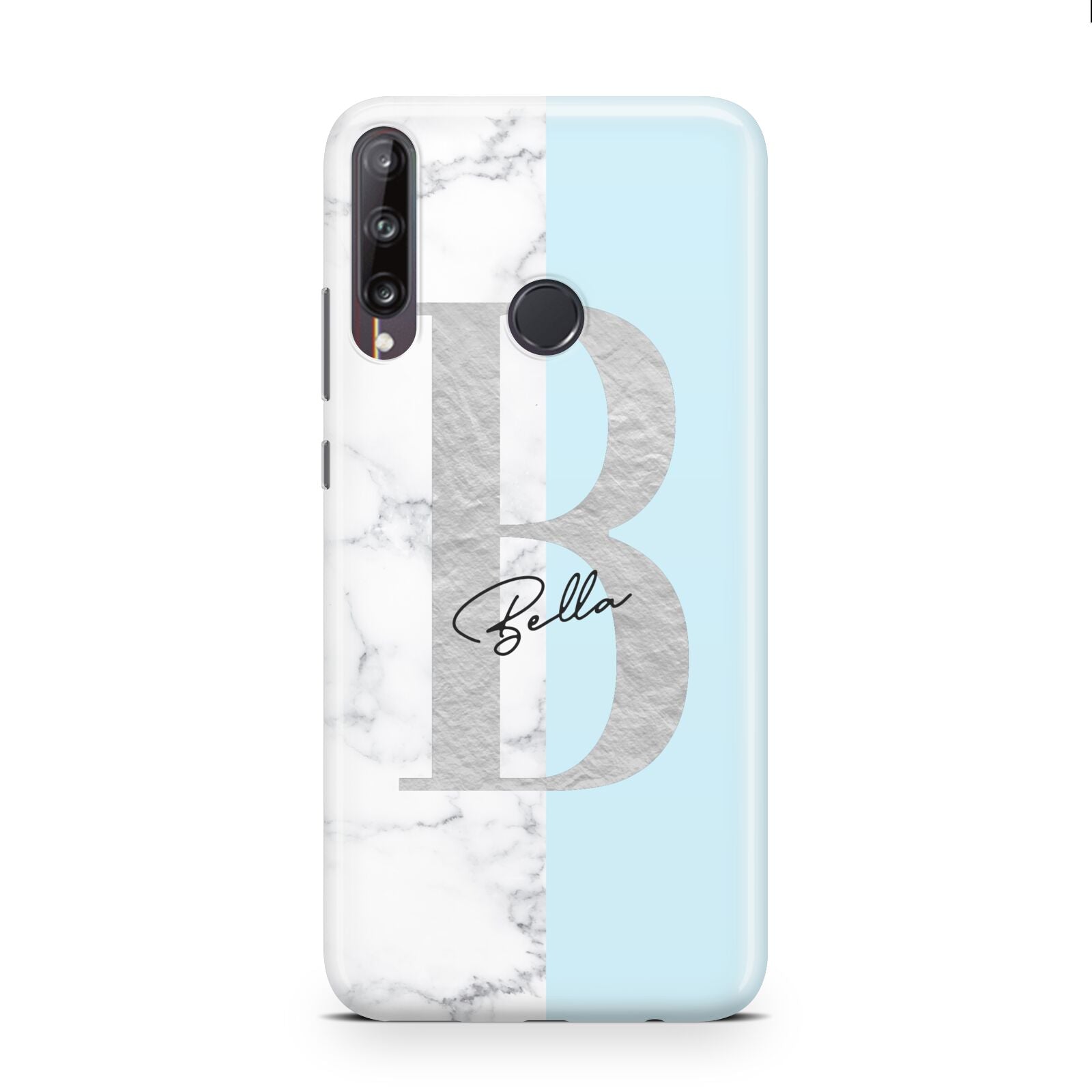 Personalised Chrome Marble Huawei P40 Lite E Phone Case