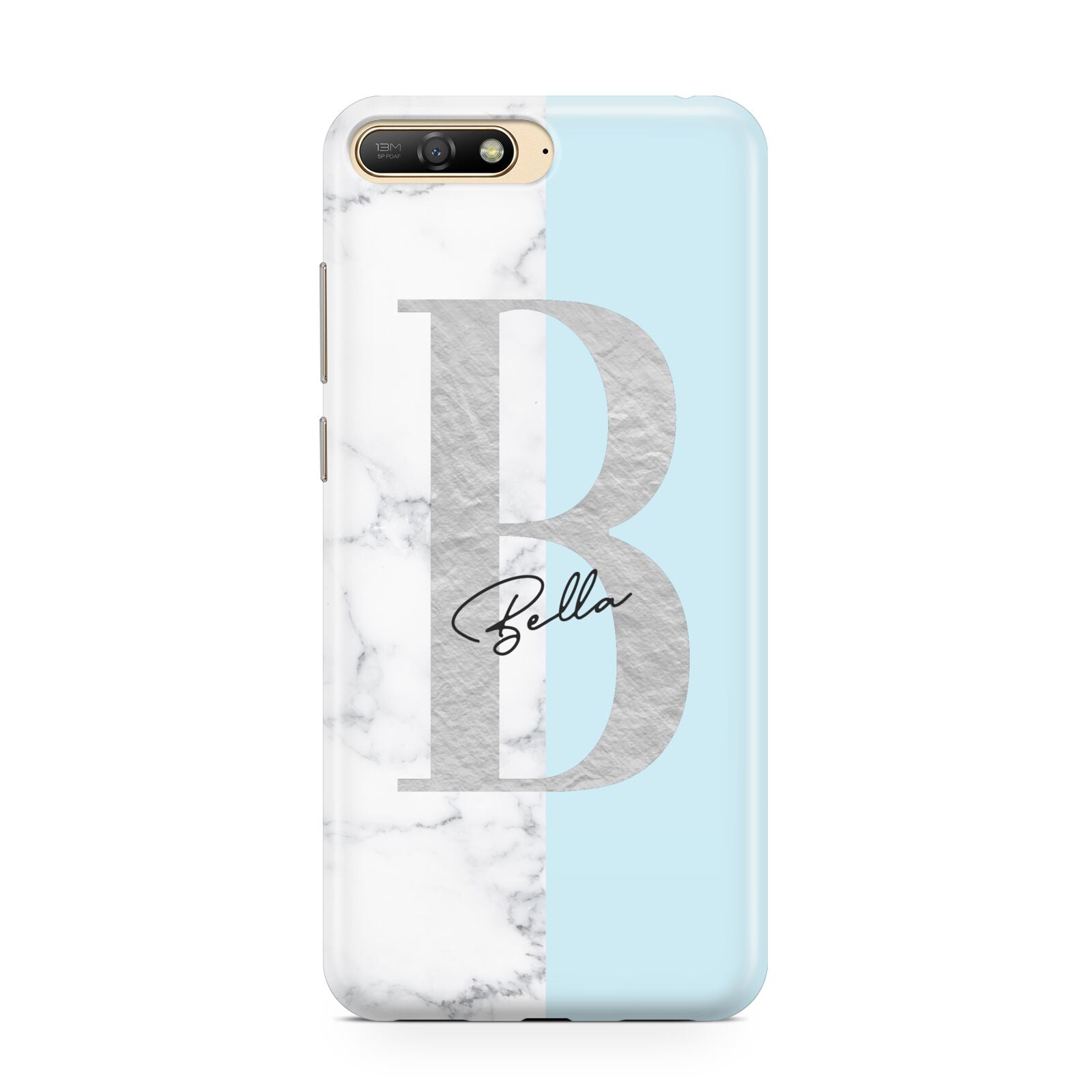 Personalised Chrome Marble Huawei Y6 2018