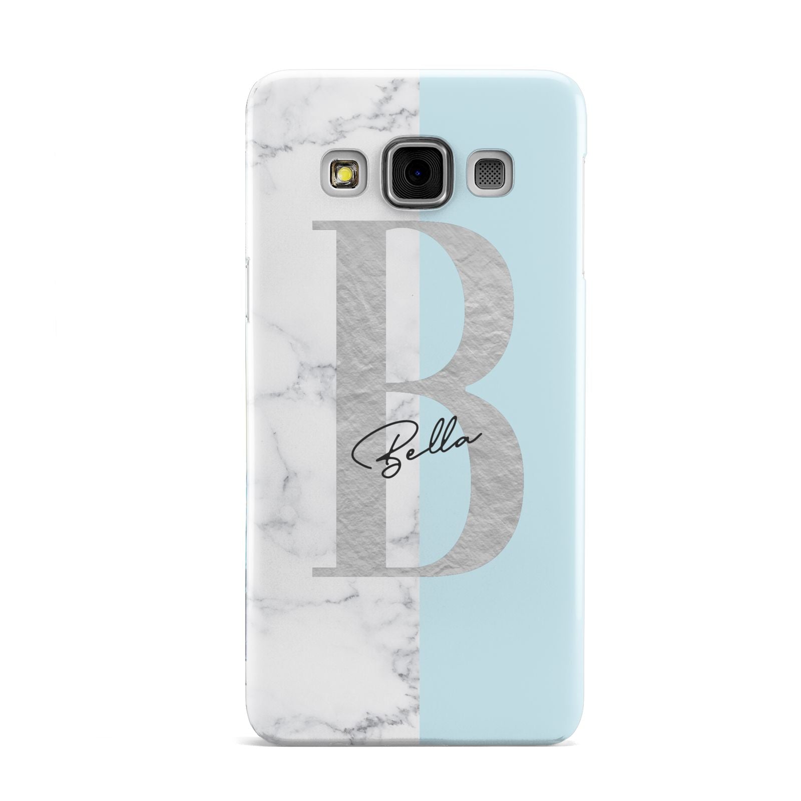 Personalised Chrome Marble Samsung Galaxy A3 Case