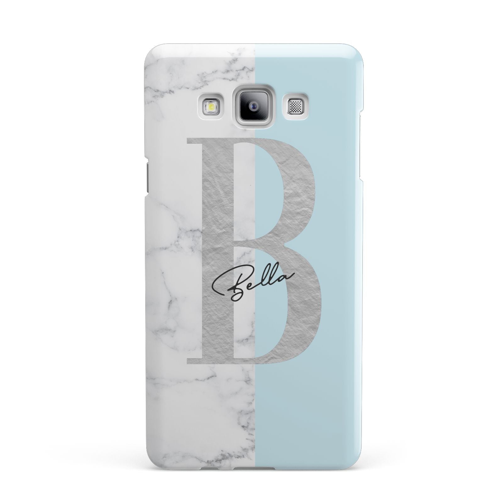 Personalised Chrome Marble Samsung Galaxy A7 2015 Case