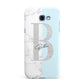 Personalised Chrome Marble Samsung Galaxy A7 2017 Case