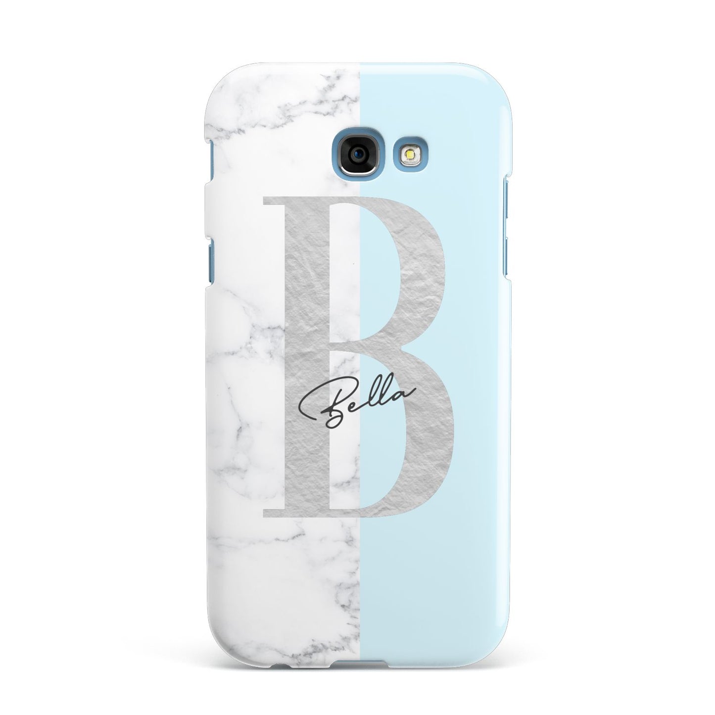 Personalised Chrome Marble Samsung Galaxy A7 2017 Case