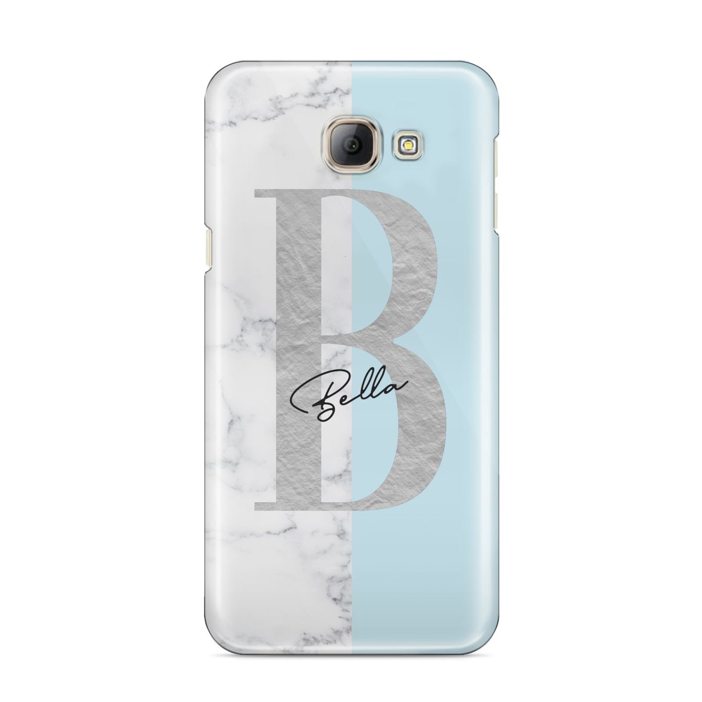 Personalised Chrome Marble Samsung Galaxy A8 2016 Case