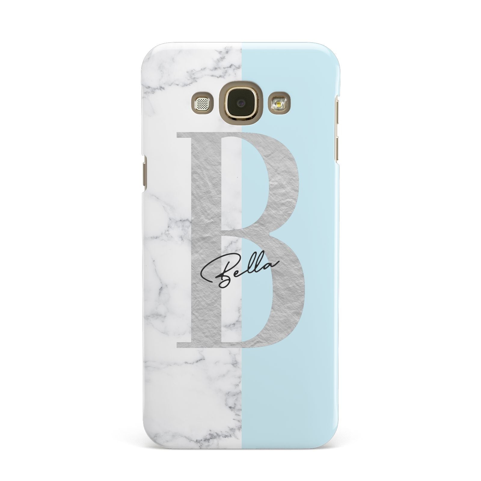 Personalised Chrome Marble Samsung Galaxy A8 Case