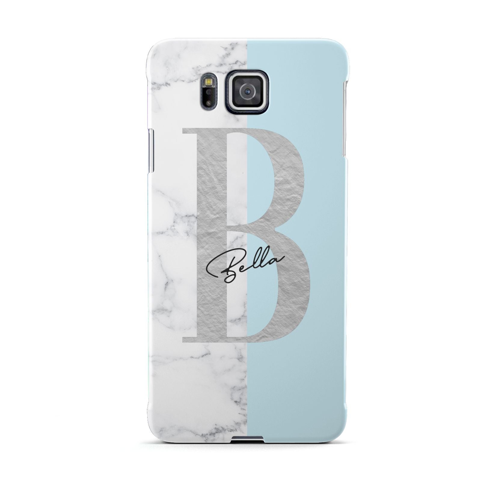 Personalised Chrome Marble Samsung Galaxy Alpha Case