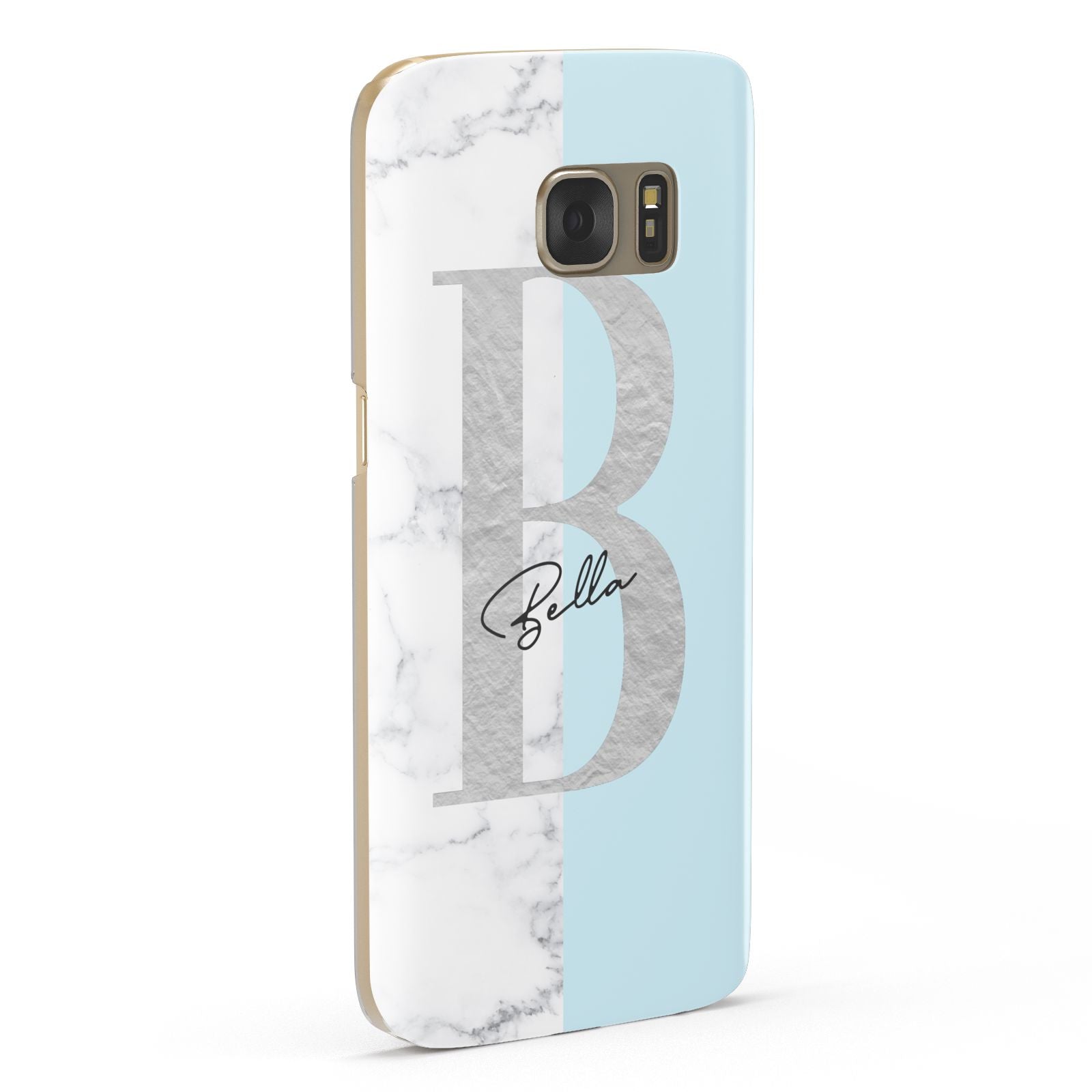 Personalised Chrome Marble Samsung Galaxy Case Fourty Five Degrees