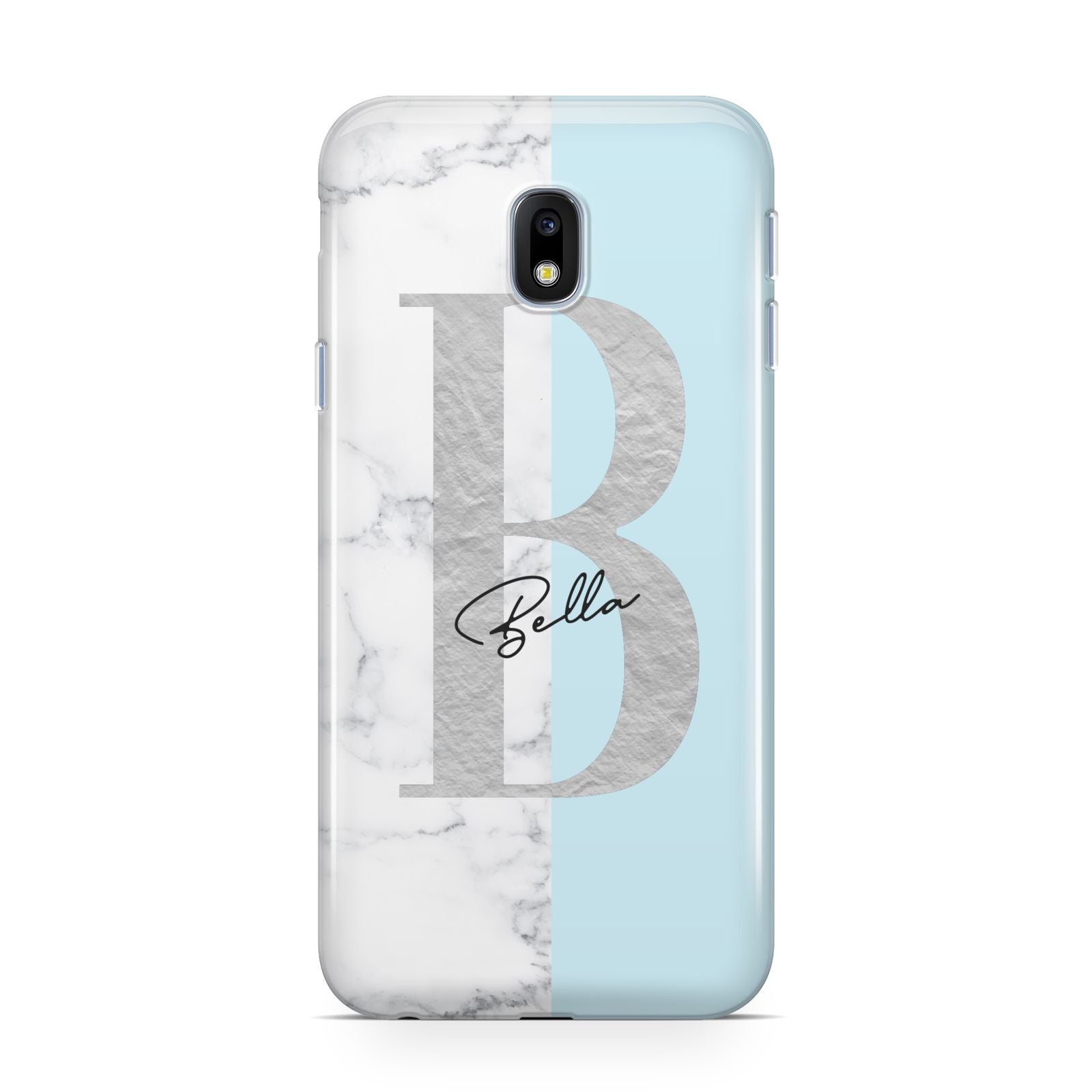 Personalised Chrome Marble Samsung Galaxy J3 2017 Case
