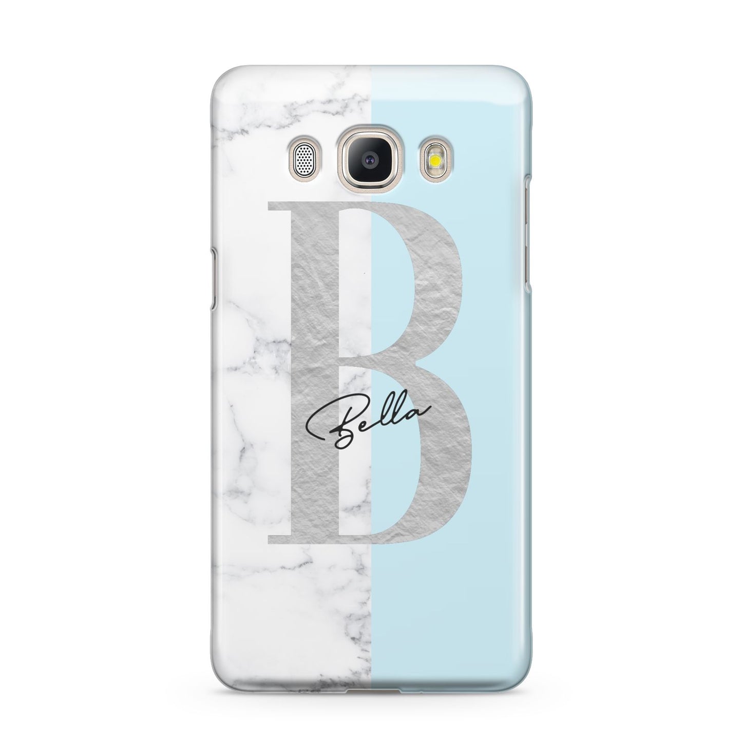 Personalised Chrome Marble Samsung Galaxy J5 2016 Case