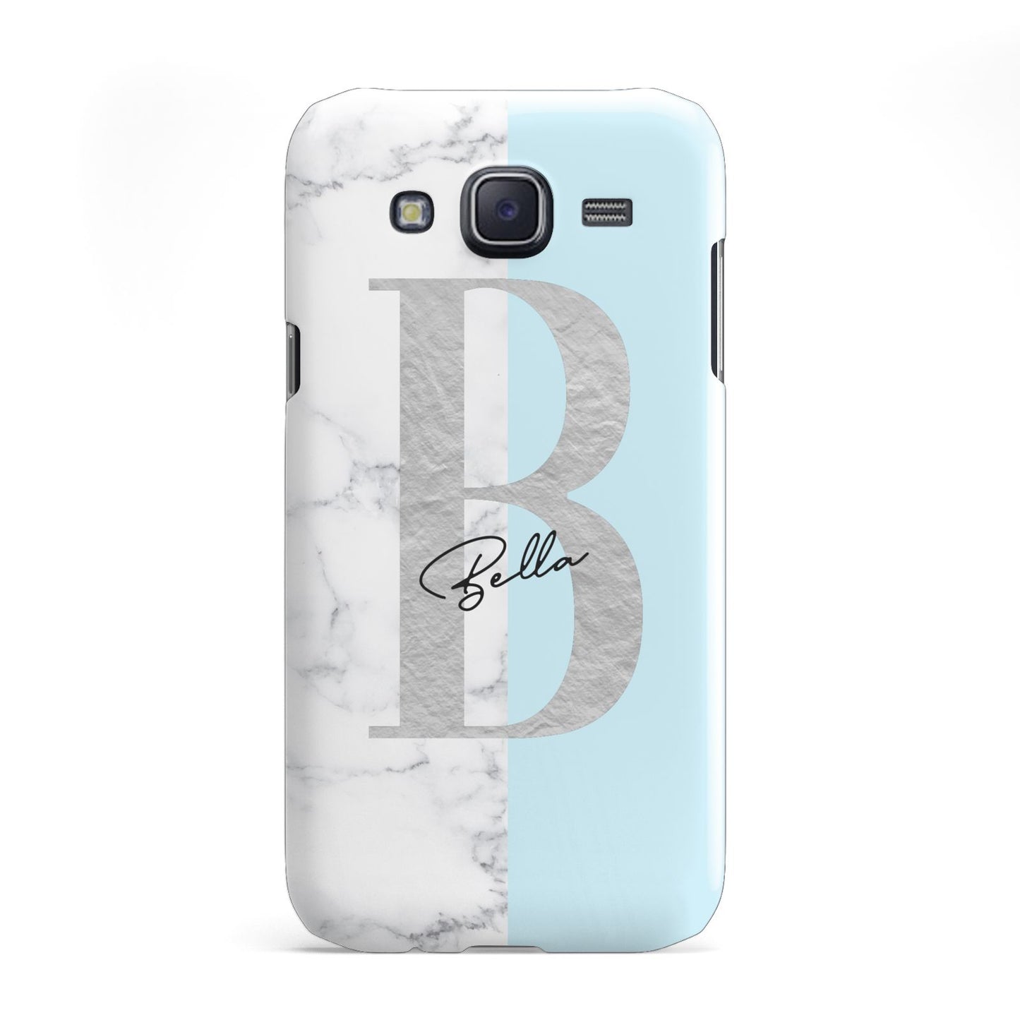 Personalised Chrome Marble Samsung Galaxy J5 Case