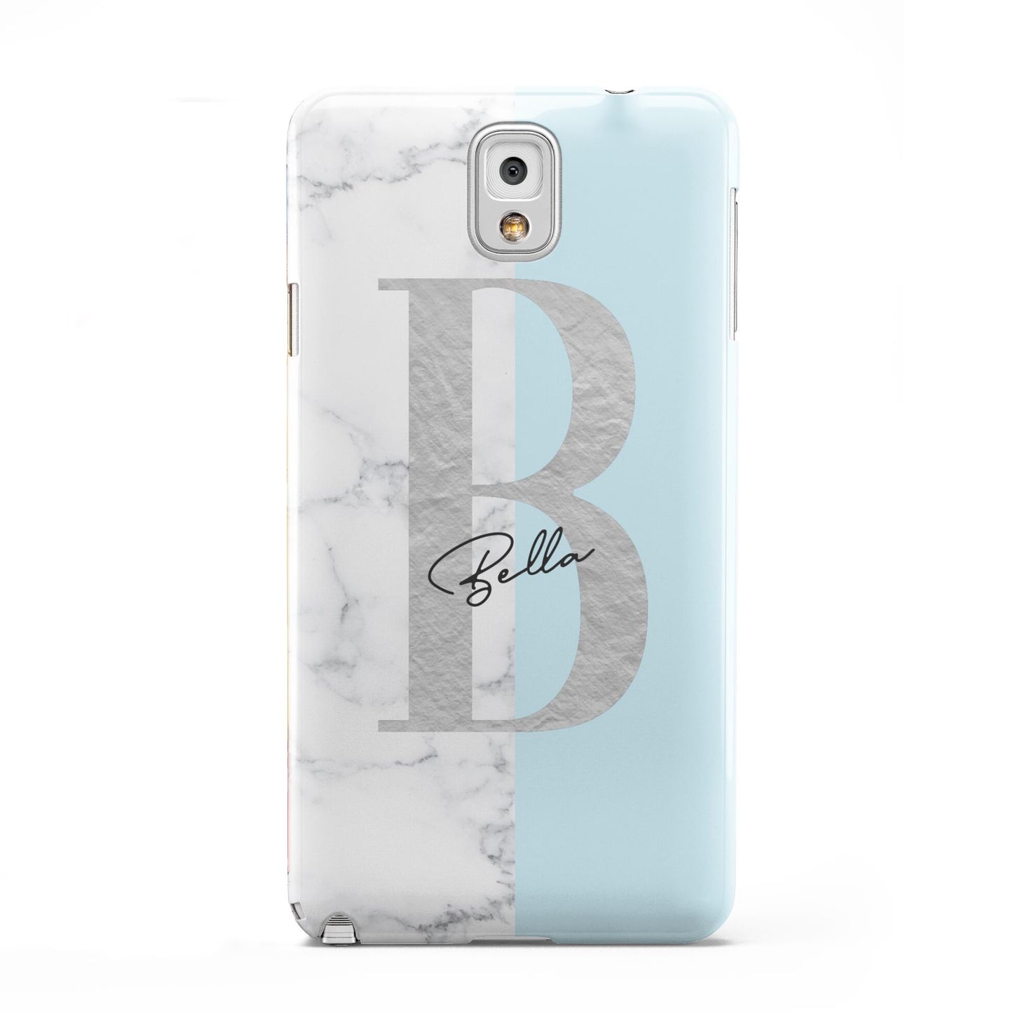 Personalised Chrome Marble Samsung Galaxy Note 3 Case