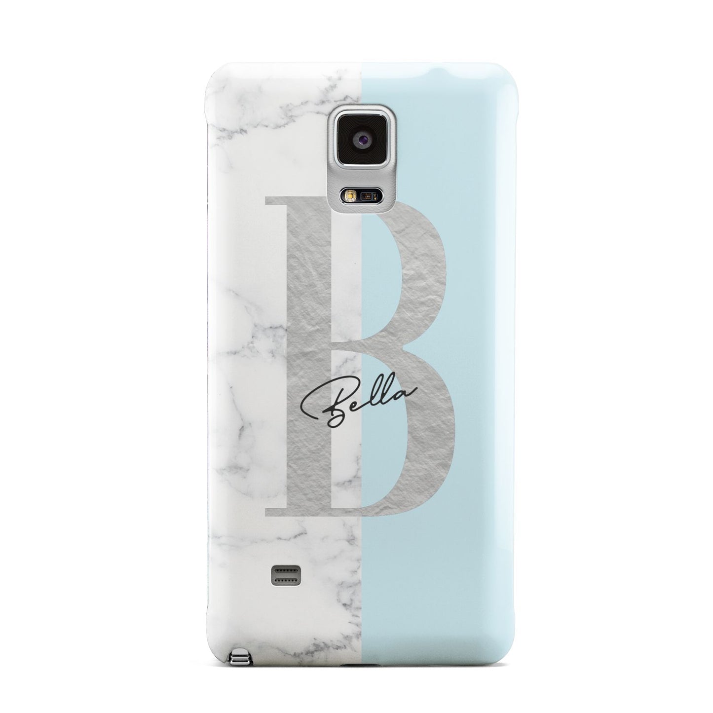 Personalised Chrome Marble Samsung Galaxy Note 4 Case