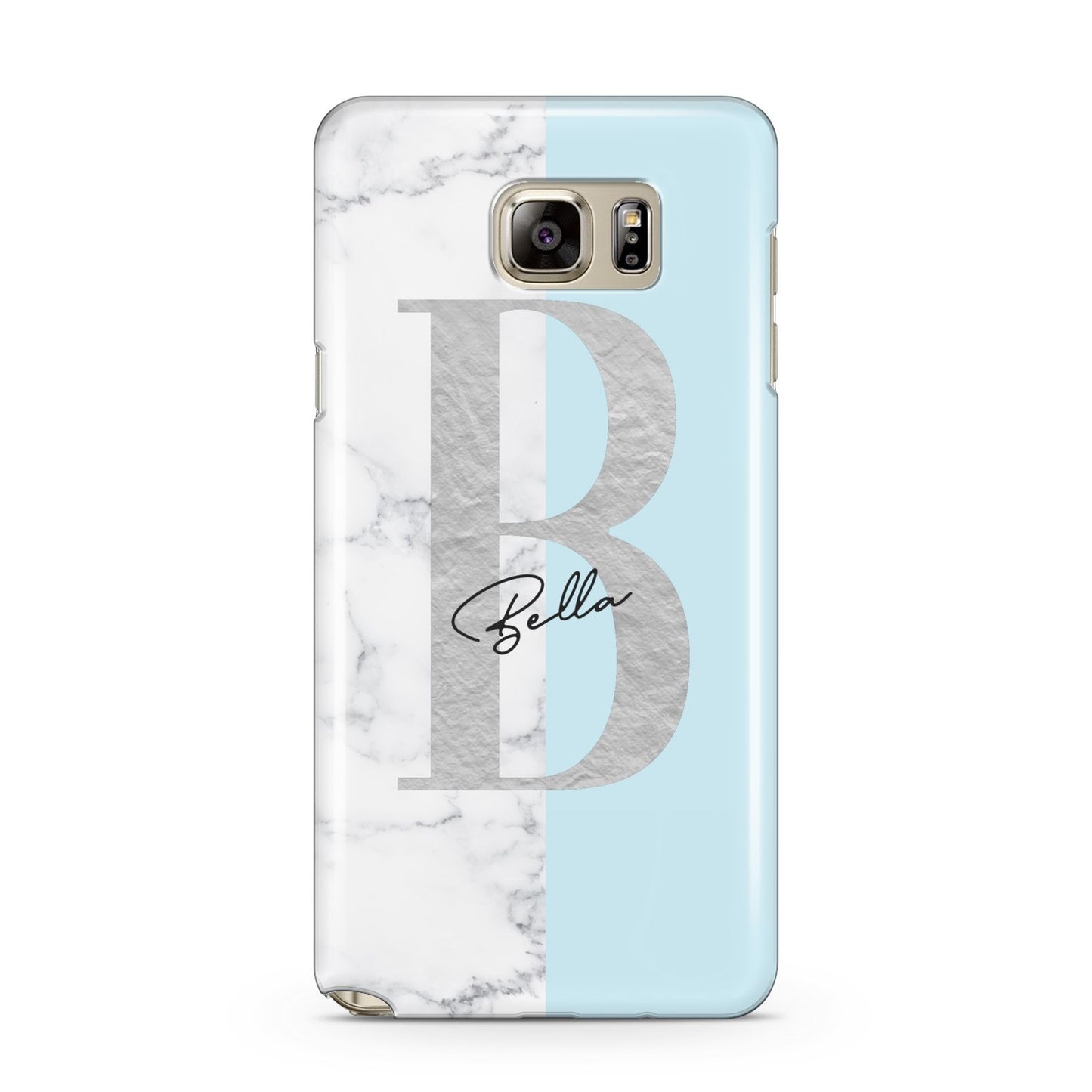 Personalised Chrome Marble Samsung Galaxy Note 5 Case