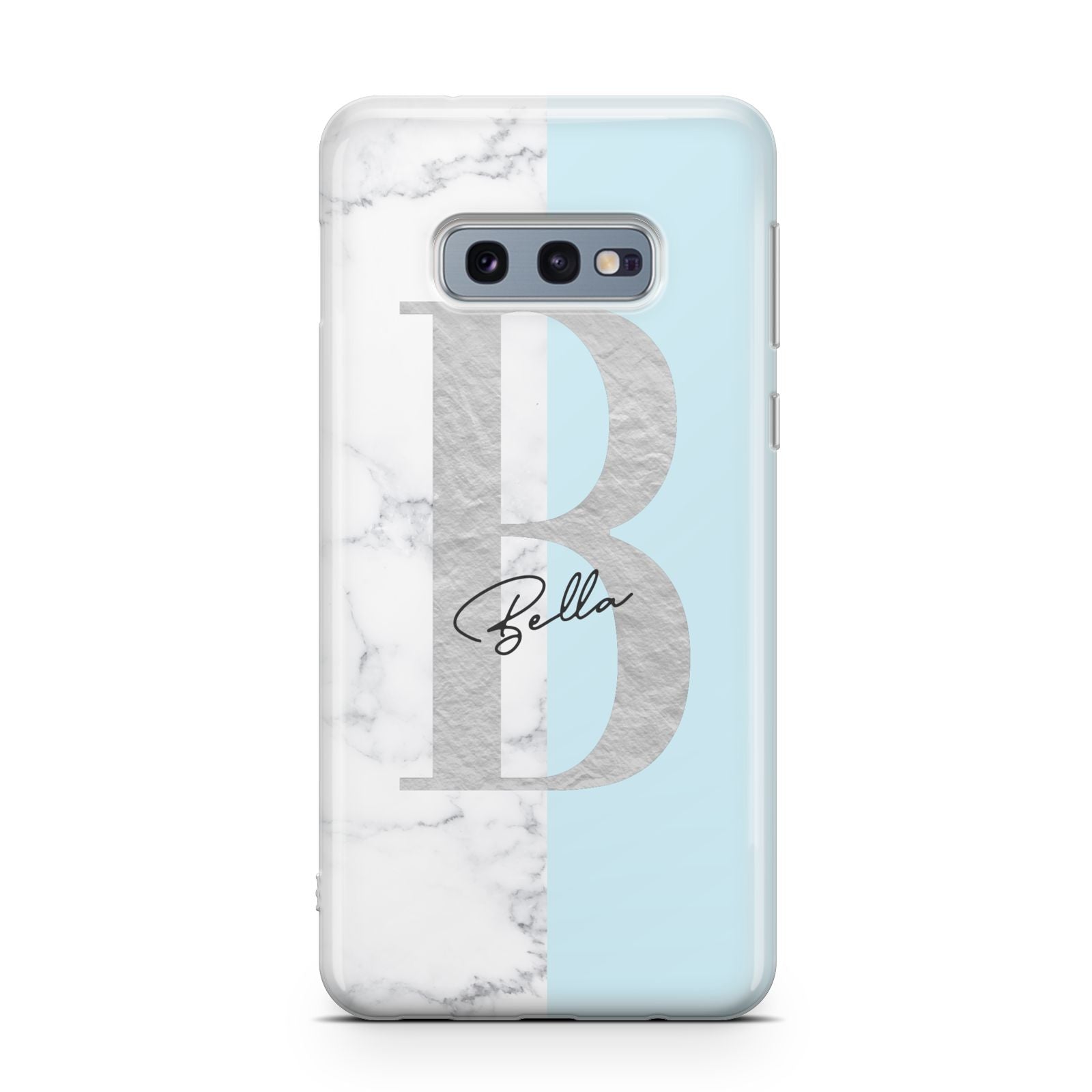 Personalised Chrome Marble Samsung Galaxy S10E Case