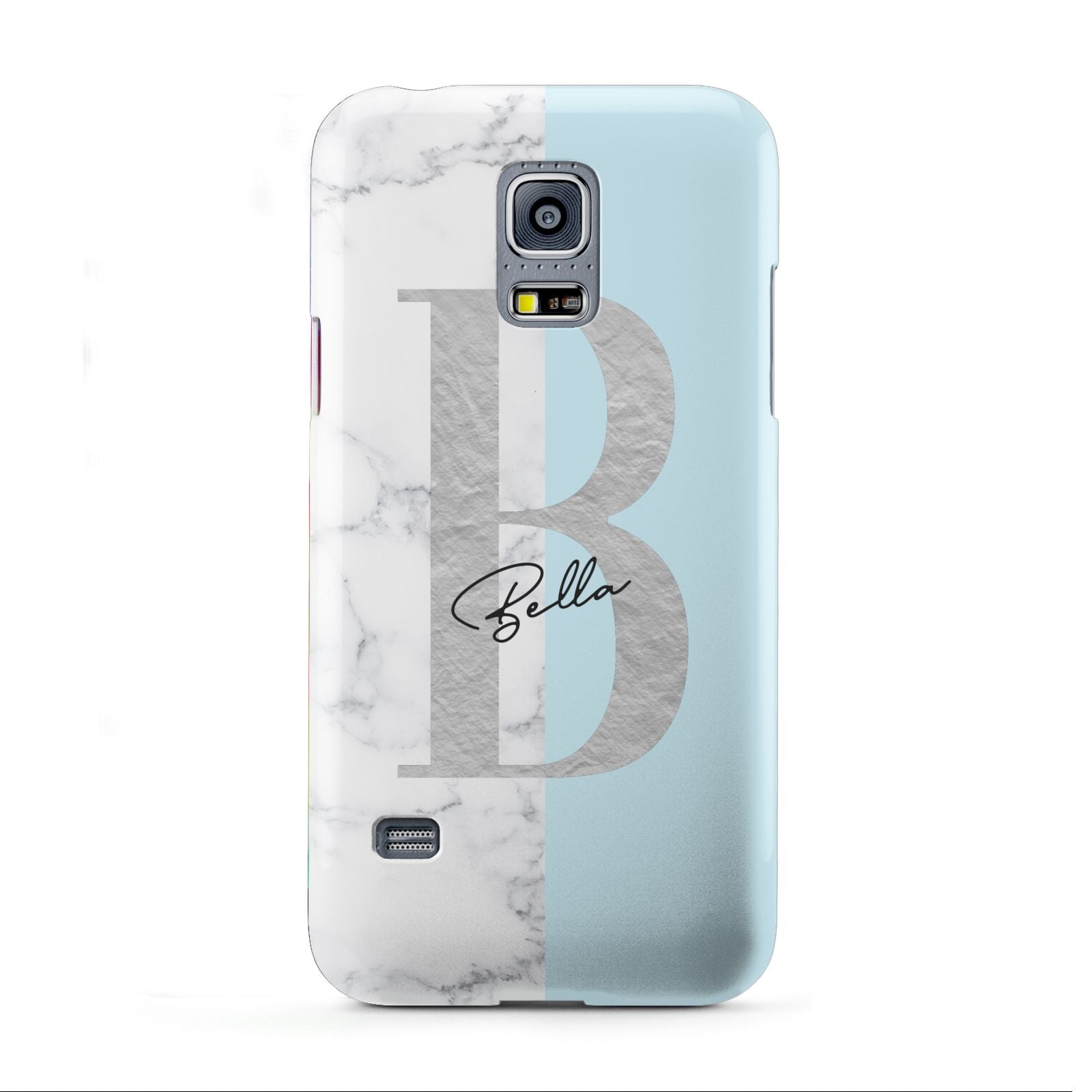 Personalised Chrome Marble Samsung Galaxy S5 Mini Case