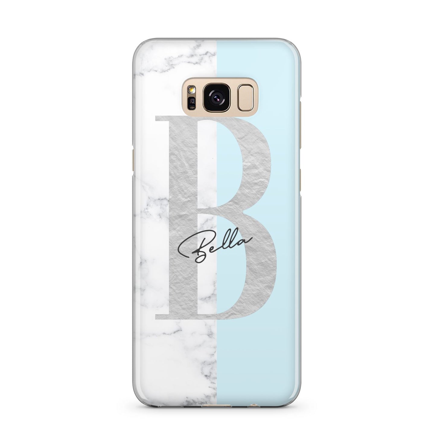 Personalised Chrome Marble Samsung Galaxy S8 Plus Case