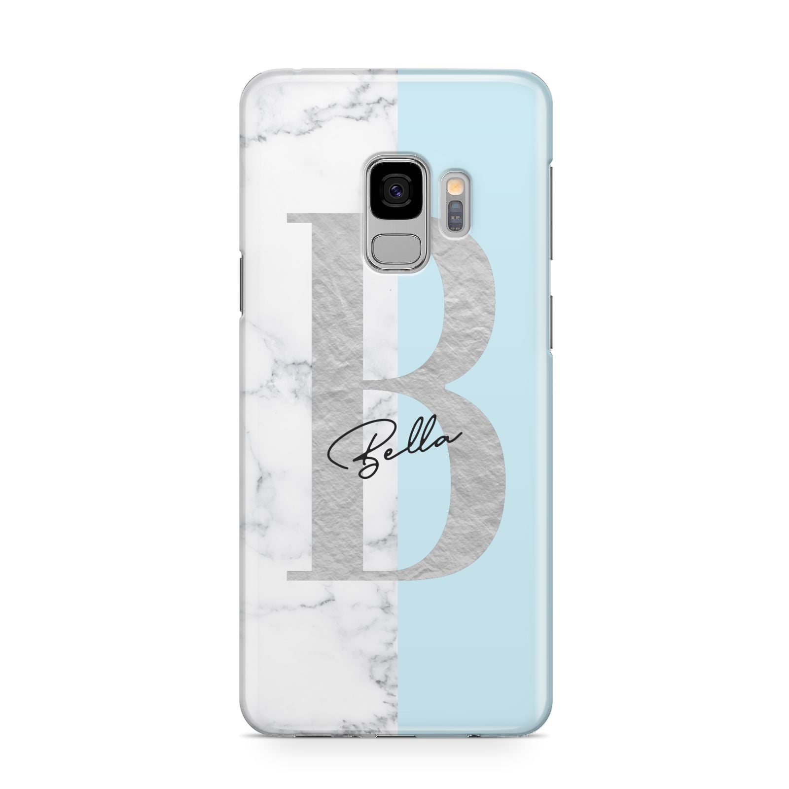 Personalised Chrome Marble Samsung Galaxy S9 Case