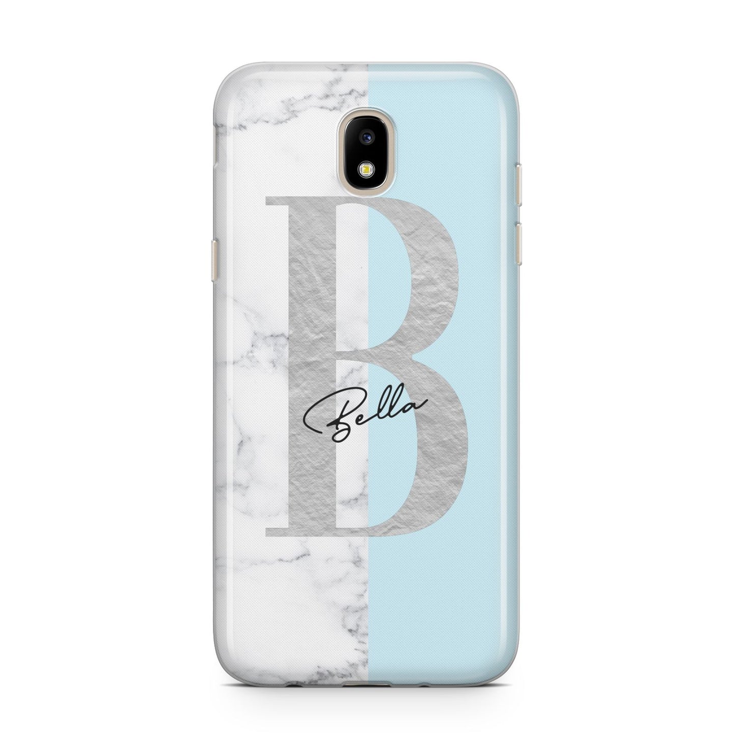 Personalised Chrome Marble Samsung J5 2017 Case