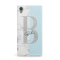 Personalised Chrome Marble Sony Xperia Case