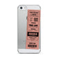 Personalised Cinema Ticket Apple iPhone 5 Case